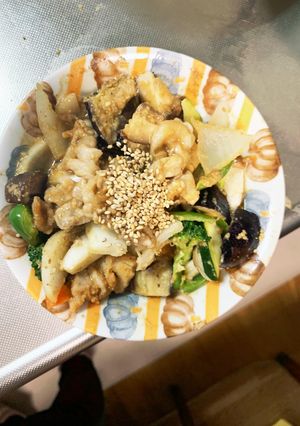 きな粉豚丼味豚こま白菜回鍋肉青椒肉絲風-レシピのメイン写真