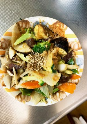 きな粉ピリ辛味豚こま白菜回鍋肉青椒肉絲風-レシピのメイン写真
