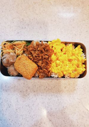 高校生弁当覚え書き261二色そぼろ弁当-レシピのメイン写真