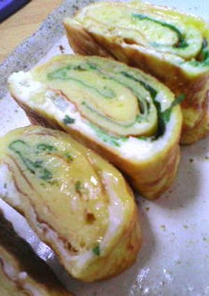 大葉をクルクル美味しい卵焼き☆-レシピのメイン写真