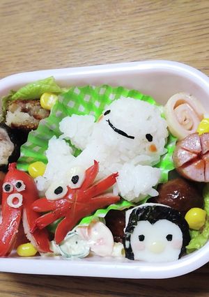 海の生き物弁当～∗︎*ﾟ-レシピのメイン写真