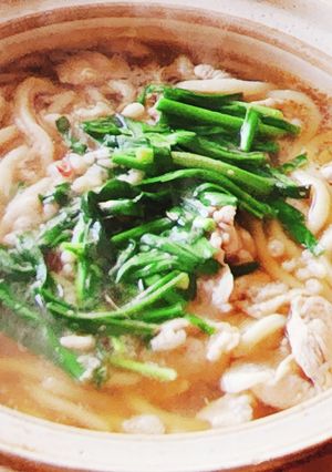 うどん☆ピリ辛スタミナ豚肉うどん☆鍋-レシピのメイン写真