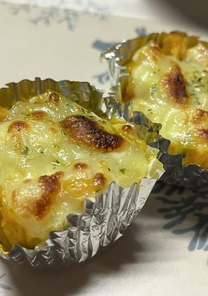 簡単！ちょっぴり豪華な南瓜のチーズ焼き-レシピのメイン写真