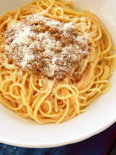 簡単納豆おろし明太子マヨパスタ-レシピのメイン写真