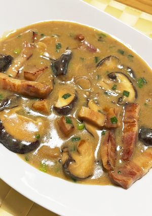椎茸ベーコンの豆乳クリーム煮-レシピのメイン写真