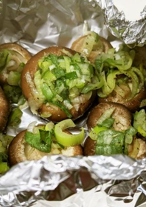 手が止まらない!長ネギ旨タレの椎茸蒸焼き-レシピのメイン写真