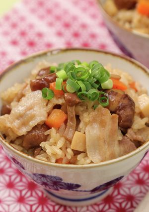 もち米不要！炊飯器で豚肉と栗の中華おこわ-レシピのメイン写真
