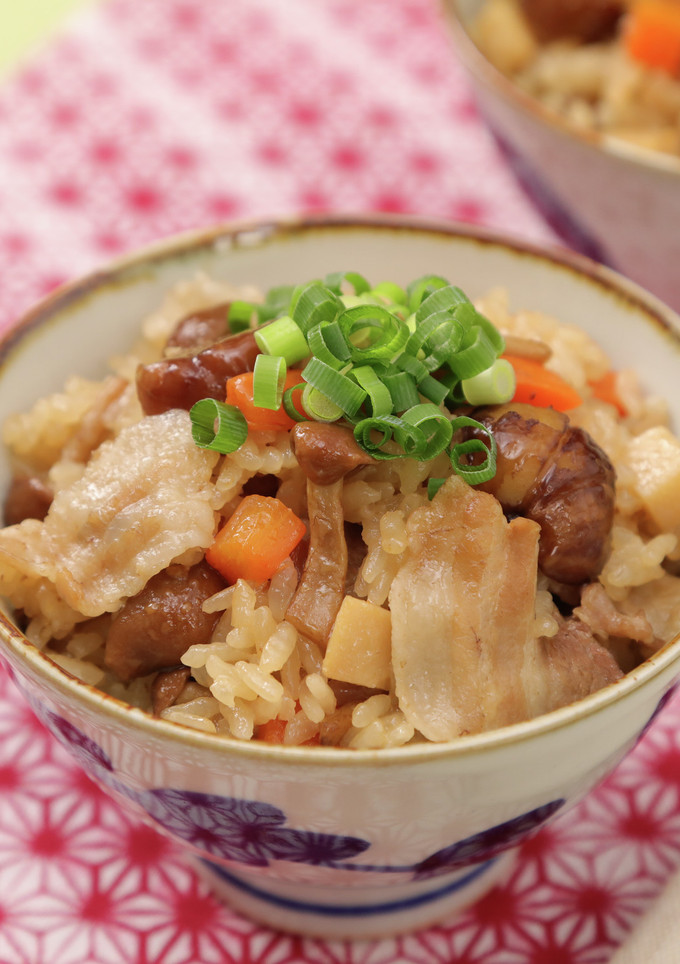 もち米不要！炊飯器で豚肉と栗の中華おこわ-レシピのメイン写真