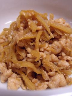 生姜と鶏そぼろの炒め煮-レシピのメイン写真