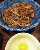 白滝ですき焼き風☆生卵につけて召し上がれ