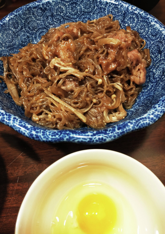 白滝ですき焼き風☆生卵につけて召し上がれ-レシピのメイン写真