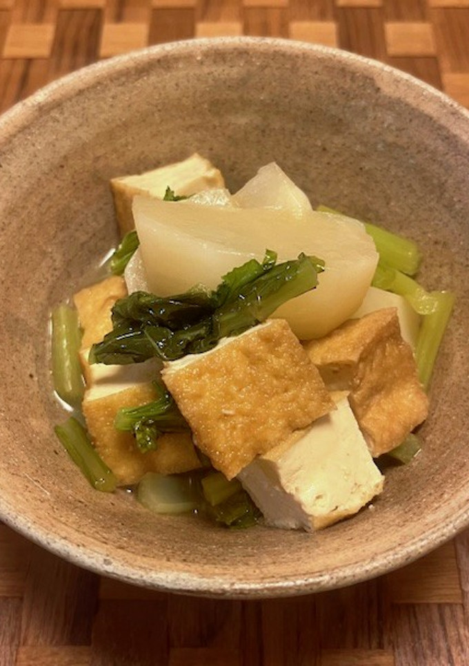 【フレイル予防】かぶと厚揚げの煮物-レシピのメイン写真