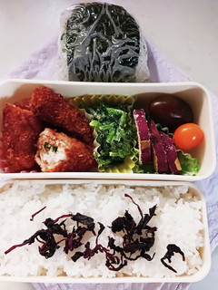 梅しそささみフライ弁当(11.30)-レシピのメイン写真
