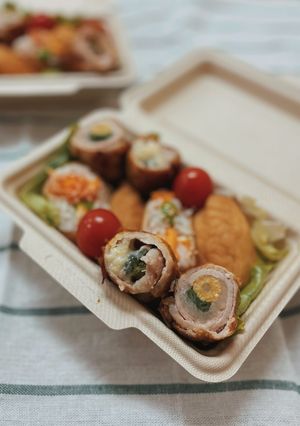 肉巻きフラワー&チーズ【ここから栄養士】-レシピのメイン写真