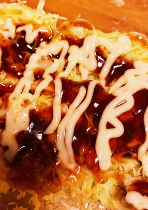 レンジでヘルシーお好み焼き-レシピのメイン写真