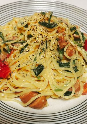 おひとり様ご飯 パスタ-レシピのメイン写真