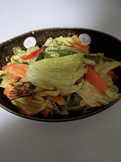 竹輪とキャベツのカレーマヨ炒め-レシピのメイン写真