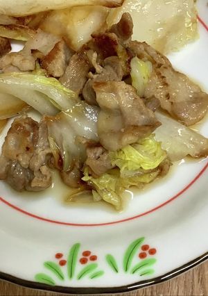 ビールのつまみ/焼き白菜と豚肉/簡単-レシピのメイン写真