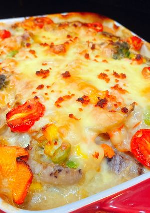 カラフルレンコングラタン-レシピのメイン写真