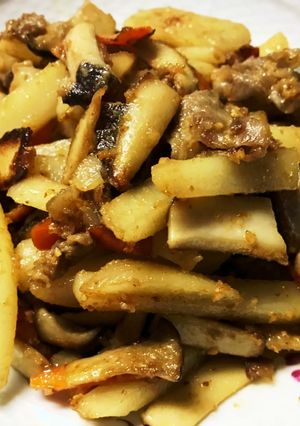 エリンギとポテトの味噌マヨ炒め-レシピのメイン写真