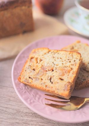 キャラメルりんごの米粉紅茶パウンドケーキ-レシピのメイン写真