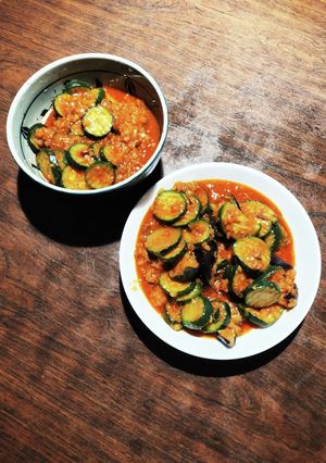 茄子とズッキーニのケチャップ炒め-レシピのメイン写真