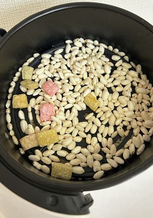 ノンフライヤーでポンポン菓子！-レシピのメイン写真