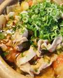 鍋の素活用●豚肉300gの白菜＆レタス鍋