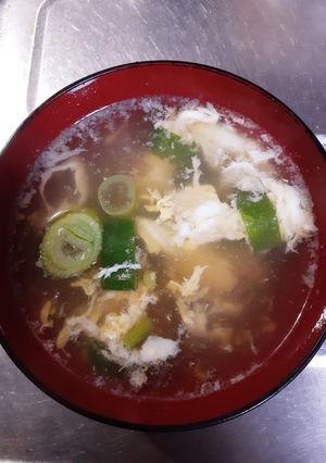 簡単★ネギの緑色の部分で春雨中華風スープ-レシピのメイン写真