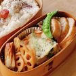 鶏肉☆ピリ辛チキンロール☆Xmas☆弁当