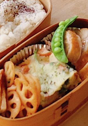 鶏肉☆ピリ辛チキンロール☆Xmas☆弁当-レシピのメイン写真