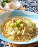 永谷園お吸い物の素「はま吸い」でパスタ♪