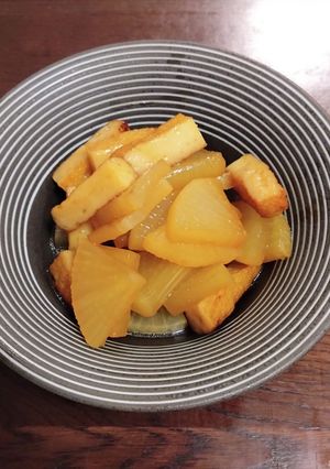 減塩 大根とさつま揚げの炒め煮 簡単-レシピのメイン写真