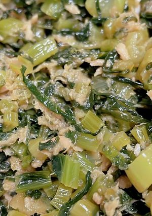 ご飯のお供に♪小松菜とツナの炒め物-レシピのメイン写真