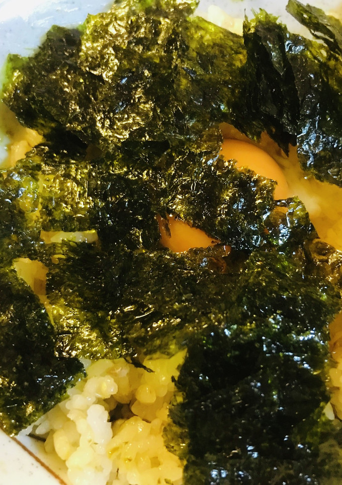たまかけごはん●韓国海苔とつくだ煮ごはん-レシピのメイン写真