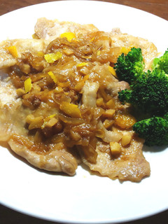 柚子たっぷり 豚肉の生姜焼き(発酵玉葱)-レシピのメイン写真