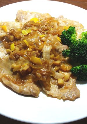 柚子たっぷり 豚肉の生姜焼き（発酵玉葱）-レシピのメイン写真