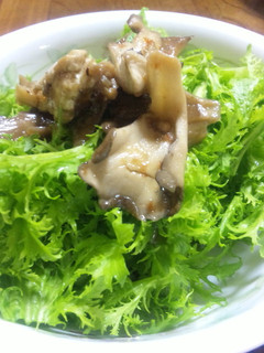 わさび菜とキノコのサラダ-レシピのメイン写真
