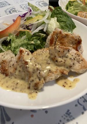 鶏ムネ肉ソテー☆ハニーマスタードソース-レシピのメイン写真