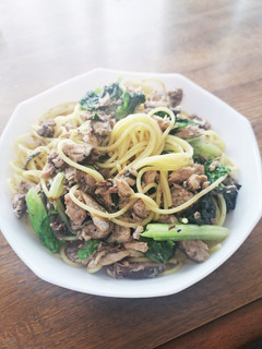超簡単!鯖缶とレタスのパスタ-レシピのメイン写真