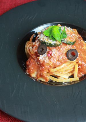 腸活！ ズッキーニのもち麦パスタ-レシピのメイン写真