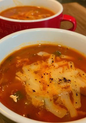 ケチャップで野菜たっぷりミネストローネ-レシピのメイン写真