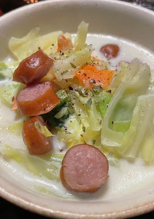 白ワインのお供に！キャベツのミルクスープ-レシピのメイン写真