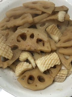 イカと蓮根の煮物-レシピのメイン写真