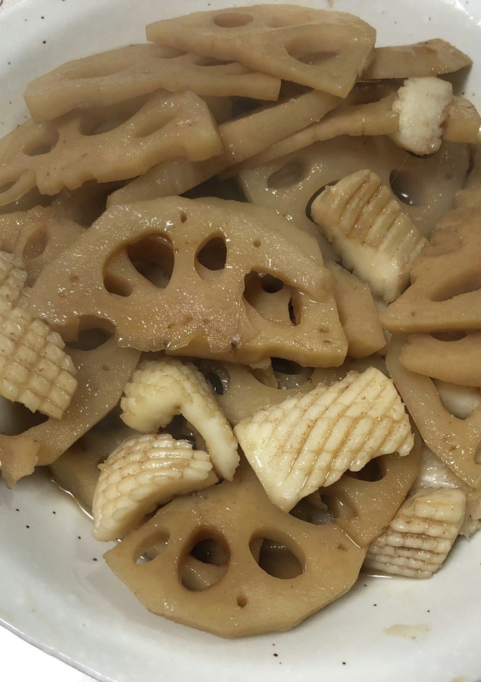 イカと蓮根の煮物-レシピのメイン写真