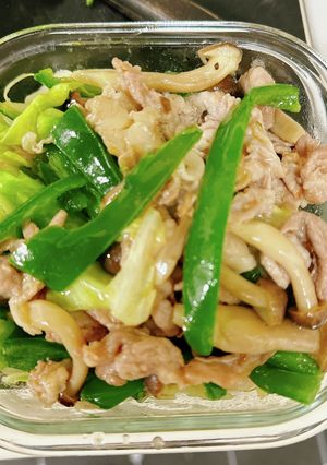 豚コマと野菜のオリーブオイル塩炒め-レシピのメイン写真