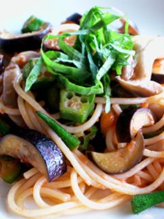 夏野菜スパゲティー-レシピのメイン写真