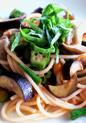 夏野菜スパゲティー-レシピのメイン写真