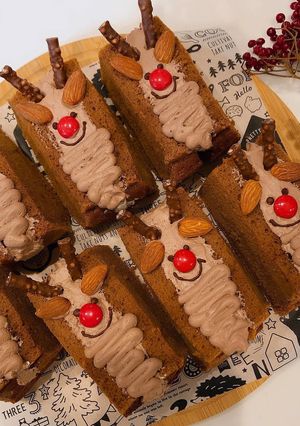 クリスマスケーキ　トナカイシフォンサンド-レシピのメイン写真