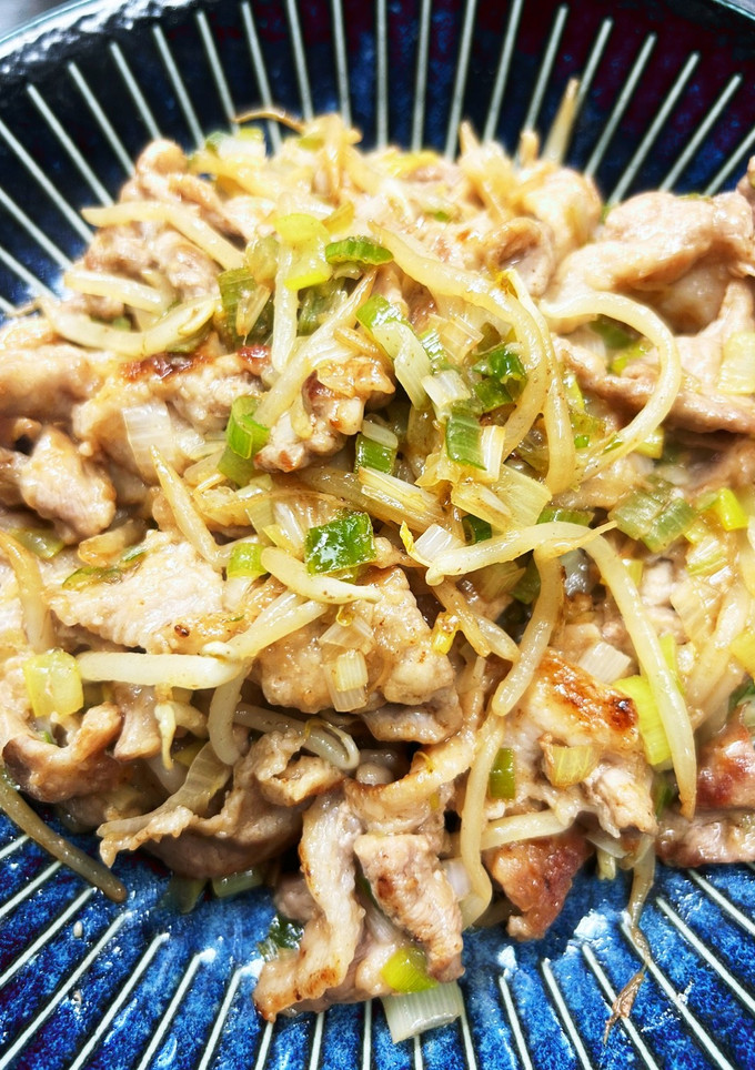 豚肉ともやしの ねぎ塩レモン炒め。-レシピのメイン写真